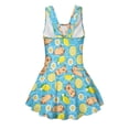 thumbnail image 5 of Uourmeti Playful Cartoon Capybara Lemon Daisy Skirted One-Piece Swimsuit for Girls - Quick Dry Stretch Swim Dress for Beach & Pool Fun, 5 of 8