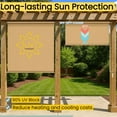 thumbnail image 4 of Outdoor Roller Shade, Exterior Cordless Patio Shades Roll-Up Outdoor Blinds with 90% UV Protection, Two-Section Poles with One-Piece Fabric, 4 of 13