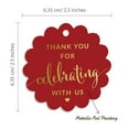 thumbnail image 6 of Inkdotpot Pack Of 50 Real Gold Foil Paper Tags Thank You For Celebrating With Us Bridal Shower-Baby Shower-Retirement-Wedding-Birthday Favor Hang Tags, 6 of 7