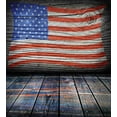 thumbnail image 3 of Ambesonne America Duvet Cover Sets, Patriotic National Flag, 2-Queen, Blue Red Umber, 3 of 6