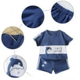 thumbnail image 6 of Tkrady Little Boys Fashion Outfits Spring Summer New Short Sleeve Cute Pattern Tops Shorts 2 Piece Set, Sizes 0-6 Years, 6 of 6