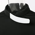 thumbnail image 7 of GRACEART Women Clergy Shirt Removedable Tab Collar Flare Sleeves Black Color Pastor Priest Blouse, 7 of 7