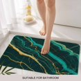thumbnail image 3 of Marble Green Door Mat&nbsp;Indoor Outdoor Entrance,Non Slip Small Rug for Kitchen Bathroom Entryway Rug,Retro Abstract Ombre Gold Nature Cracks Washable Doormat Floor Mat for Office 18x30 Inch, 3 of 8
