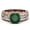 Green, variant on Women's Alloy Plated 14 K Rose Gold Color Separation Ring