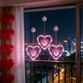 thumbnail image 5 of YingYouFu 3 Pack Valentine's Day Window Lights Decorations, Heart-Shaped Silhouette LED Lamp for Holiday Fireplace Indoor Home Decor Party Decoration Light Wedding Room Hanging Decoration, 5 of 6