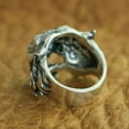 thumbnail image 6 of 925 Sterling Silver High Detail Tiger Ring Biker Punk Jewelry TA130 US Size 11.5, 6 of 17
