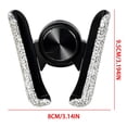 thumbnail image 3 of White Car Phone Mount For Vent Dashboard Magnetic Rhinestone Cell Phone Stand White, 3 of 6