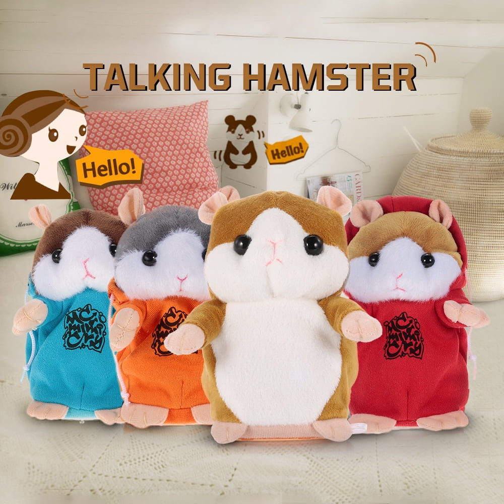 Talking Hamster Repeats What You Say Cute Plush Electronic Mimicry Hamster Interactive Stuffed