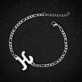 thumbnail image 3 of SUSHANG Women'S A-Z Letter Bracelet Personalized Initial Bracelet Silver Plated Titanium Letter Bracelet Dainty Titanium Bracelet Delicate Disc Name Bracelet for Women Girls, 3 of 3