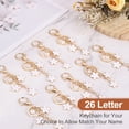thumbnail image 4 of Uxcell Initial Letter Keychain, Cute Flower Keychain A Letter Charm for Women Girls (White, Pack of 1), 4 of 7