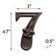 thumbnail image 2 of NACH DB62-7 House Numbers, 4.5 Inch, Rustic Brown, 2 of 5