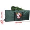 thumbnail image 5 of HUGFEGWE Christmas Tree Storage Bag Fits up to 4 Ft. Tall Disassembled Tree, Santa Claus Print Heavy Duty Storage Container Durable Reinforced Carry Handles Waterproof Material Protects U2536-24115, 5 of 5