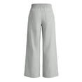 thumbnail image 3 of Womens Wide Leg Sweatpants Elastic High Waist Side Slit Baggy Pants Fashion Casual Drawstring Trousers With Pockets (M, Gray|Trousers), 3 of 9