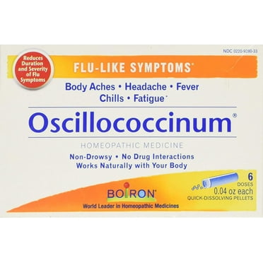 Boiron Oscillococcinum 0.04 Ounce 6 Doses Homeopathic Medicine for Flu-like Symptoms