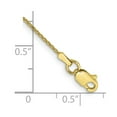 thumbnail image 2 of 10k Yellow Gold Anklet 10 inch 1 mm Parisian Wheat Chain, 2 of 2