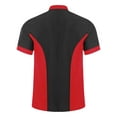 thumbnail image 4 of Hansber Unisex Lightweight Chef Coat Professional Cook Chef Jacket Kitchen Work Uniform for Men and Women Black&Red M, 4 of 5