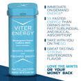 thumbnail image 5 of Viter Energy Mints 40mg Caffeine & B Vitamins, Wintergreen - 120 Count (6 Pack), 5 of 10