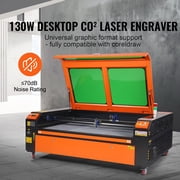 KFFKFF 130W CO2 Laser Etcher, Dimensions 35 x 55 inches, Speed 19.7 IPS, Equipped with Dual Direction Air Support, Synchronizes with LightBurn, CorelDRAW, AutoCAD, Supports Windows, Mac OS, Linux