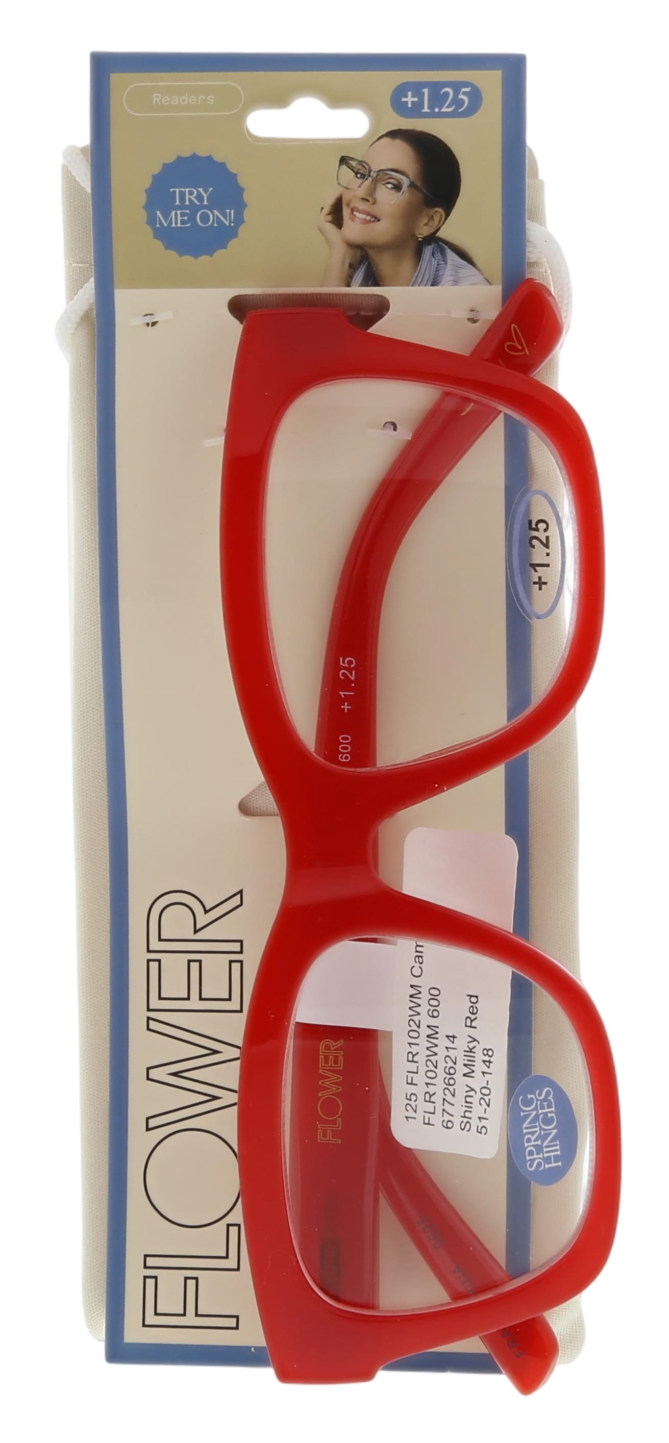 FLOWER Womens Reading Glasses - FLR102 Camellia +1.25