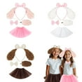 thumbnail image 2 of Animal Cosplay Costumes Dog Ear Headband Tutus Tail for Halloween Cosplay Party, 2 of 16