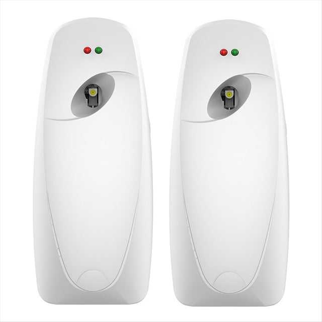 Dispensador Automático de Ambientador, Paquete de 2, Dispensador Automático de Ambientadores Montado en la Pared para Uso Comercial y Doméstico