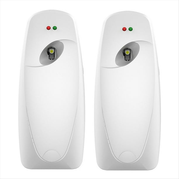 Dispensador Automático de Ambientador, Paquete de 2, Dispensador Automático de Ambientadores Montado en la Pared para Uso Comercial y Doméstico