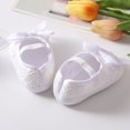 thumbnail image 5 of Infant Baby Girls Non-Slip Bowknot Princess Shoes Mary Jane Flats Toddler First Walker with Headband, 5 of 5