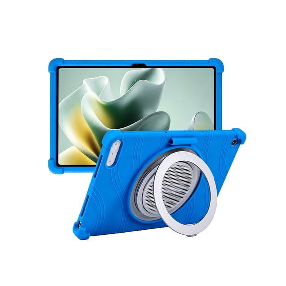 HYRACPO Silicone Case for MOTO PAD 70 GROOVE/Lenovo Tab Plus Gen 2 12.1 inch, Soft Flexible Shockproof Protective Tablet Cover, Anti-Scratch & Lightweight Slim Design-Blue