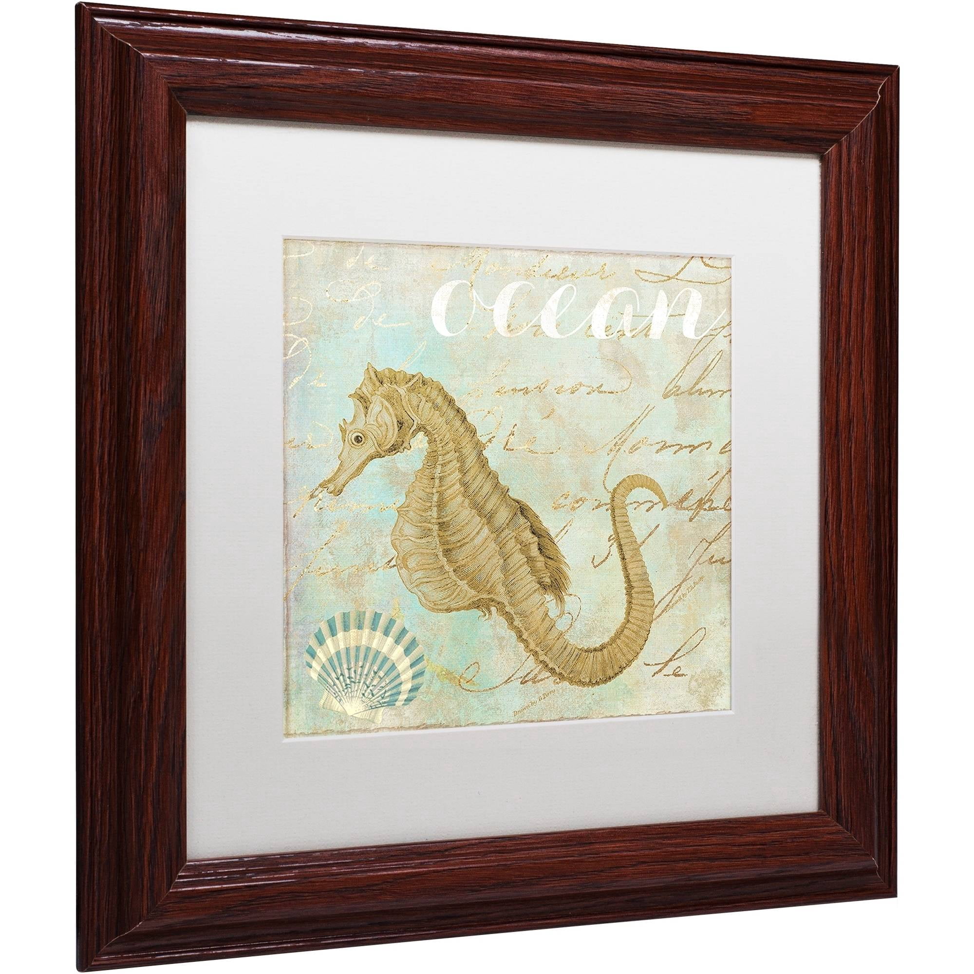 Trademark Fine Art "Turquoise Beach III" Canvas Art by Color Bakery White Matte, Wood Frame
