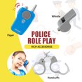 thumbnail image 3 of Accesorios de juego de rol, herramienta de policía falsa creativa interesante, disfraces de Cosplay profesionales para padres, niños, escuela de jardín de infantes, 1 Juego Inevent FN001537-00, 3 of 7