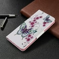 thumbnail image 4 of Dteck Case For Samsung Galaxy A71 4G (6.7 inch), Magnetic Patterned Folio PU Leather Wallet Case Card Slots Pocket Flip Stand Protective Phone Cover ,Butterfly and Flowers, 4 of 5
