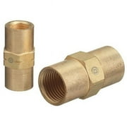 Inert Arc Hose Coupler, Brass, B-Size, Female/Female, RH