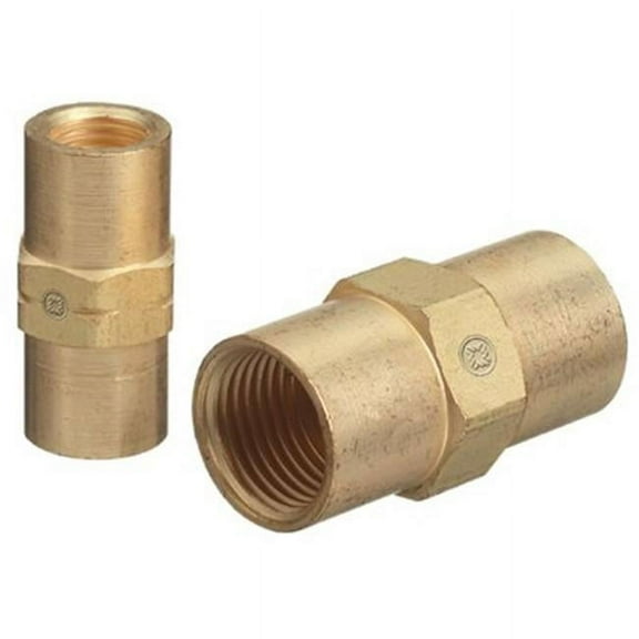 Inert Arc Hose Coupler, 200 psig, Brass, CGA-032 RH (F) to B-Size 5/8 in-18 RH (F)