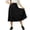 Black, variant on CYRBOKO Kids Flowy Skirts for Girls, Loose Casual Summer/Spring Elastic Waist Casual Skirts White Size 10-11 T