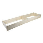 Square Vegetable Raised Garden Bed Grow Flowers Elevated Planter Parterre