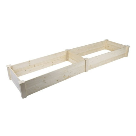 Square Vegetable Raised Garden Bed Grow Flowers Elevated Planter Parterre