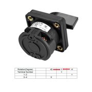 Changeover Switch 3 Position Rotary Selector Cam Switch 4 Terminals Momentary