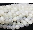 thumbnail image 6 of 6mm Selenite Crystal Smooth Round Beads 15 Inch Strand Genuine Gemstone Natural Jewelry Making, 6 of 6