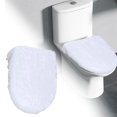 thumbnail image 3 of 1 Pcs Microfiber Toilet Lid Cover, Soft Velvet Toilet Cover Machine Washable Absorbent Comfortable Durable Adjustable Toilets Seat Covers Fits Most Toilets Lids Elastic Bottom Fabric Seat, 3 of 7