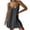 Dark Gray, variant on Frostluinai Womens Dresses 2023 Summer Casual Solid Sundress Spaghetti Strap Sun Dress Boho Beach Swing Mini Dresses