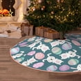 thumbnail image 5 of Sikiie Cute Rabbit Easter Nativity Christmas Tree Skirt, Jesus Christian Winter Holiday Tree Mat Decoration(30-48IN)48", 5 of 6