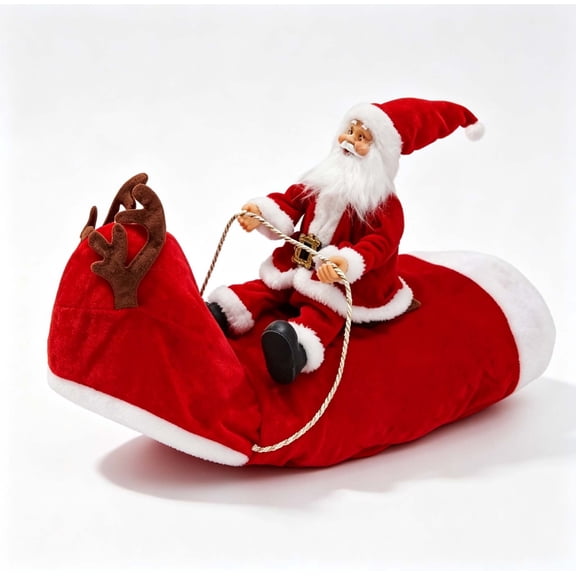 YZAPOII Santa Rider Pet Christmas Costume, Christmas Pet Outfit, Riding Santa Suit for Small and Medium Dogs, Cats, Red,S