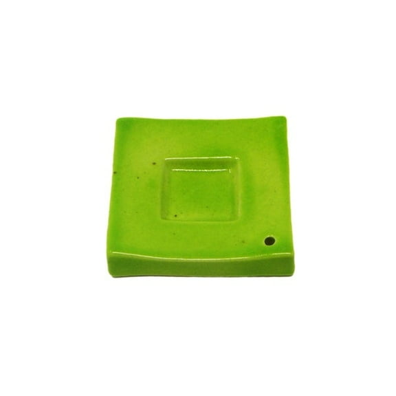 Ceramic Incense Holders - Incense Cone Holder - Green