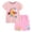 Light Pink, variant on YDFCWXW Toddler Girls Short Sleeve Shirts Unicorn Graphic Cotton Shirt Tee Summer T-Shirts with Shorts Set 2-7 Years (Light Pink, 5-6 Years)