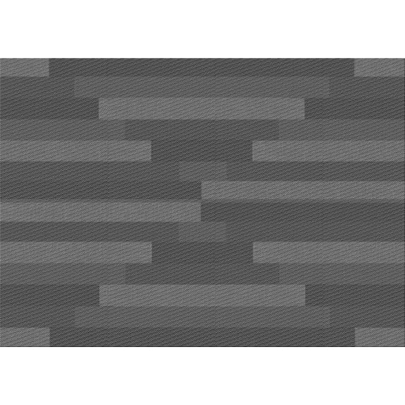 Ahgly Company Machine Washable Indoor Rectangle Transitional Black Area Rugs, 8' x 10'