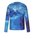 thumbnail image 5 of Patlollav Men T-Shirts Casual Round Neck Long Sleeve Pullover Print Blouse Tops, 5 of 5