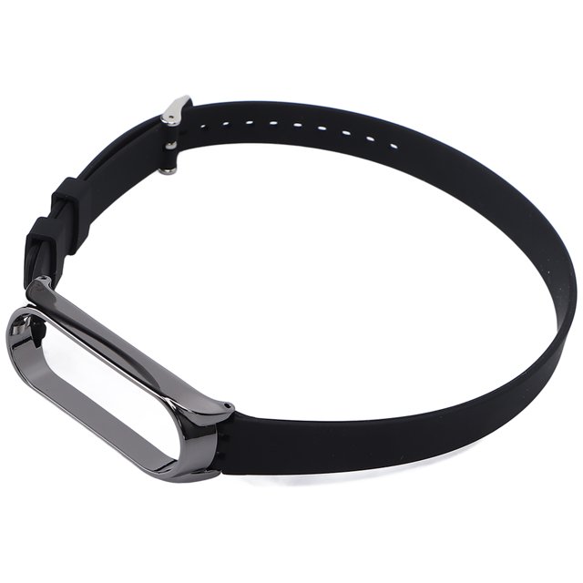 Pulseras de reloj inteligente, correa de banda con correas de repuesto de silicona suave de metal para Mi Band NFC Muy versátil