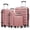 Pink, variant on 4 Piece Luggage Set 16/20/24/28 inch Hardside Lightweight Suitcase with Spinner Wheels (Rose Red)