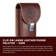 thumbnail image 2 of Funda para teléfono Occidental Leather Latigo Leather, con clip, 2 of 4