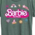 thumbnail image 3 of Barbie the Movie - Movie Logo Icons - Women's Short Sleeve Graphic T-Shirt, 3 of 6